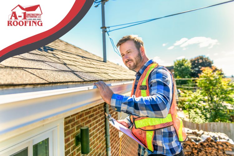 Expert roofing providers in Davenport inspecting a roof.