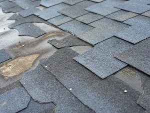 Signs of roof damage indicating the need for replacement.